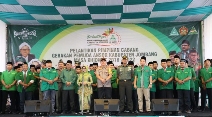 Pelantikan Pimpinan Cabang Gerakan Pemuda Ansor Kabupaten Jombang Masa Khidmat 2018-2022