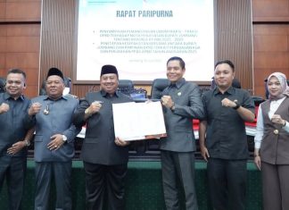 Paripurna Penetapan Kesepakatan Bersama Antara Bupati dan DPRD Jombang Terkait Perubahan KUA dan PPAS