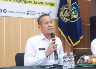 Satukan Tekad Bersama, Kakanwil Beri Penguatan Tupoksi kepada Petugas Lapas Jombang