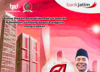 Ketua DPRD Jombang Beserta Anggota Mengucapkan Selamat Ulang Tahun Bank Jatim ke 64