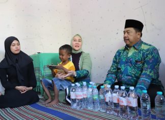 Bupati Warsubi Sambangi Anak Penderita Jantung Bawaan Sejak Lahir di Temuwulan