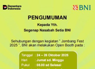 Beri Layanan Terbaik Kepada Nasabah, BNI Open Booth di Jombang Fest 2025
