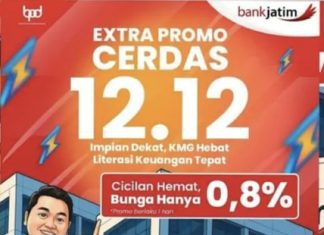 Bank Jatim Luncurkan Extra Promo Cerdas 12.12 Suku Bunga 0,8 Persen dan Hadiah di Akhir Tahun