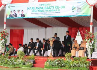 Hari Amal Bhakti ke 80 Kemenag, Bupati Warsubi Tekankan Kerukunan dan Kedaulatan Digital