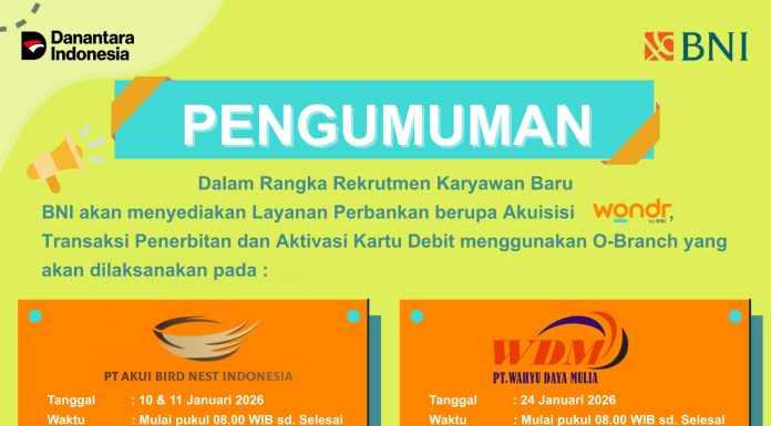BNI Beri Layanan Perbankan di PT Akui Bird Nest Indonesia dan PT Wahyu Daya Mulia