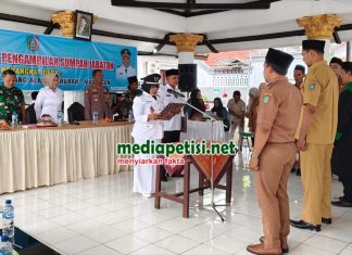 Empat Kepala Desa di Wilayah Kecamatan Jogoroto Lantik Perangkat Desa