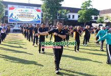 Perkuat Sinergitas, Polres Jombang Olahraga Bersama Instansi Penegak Hukum