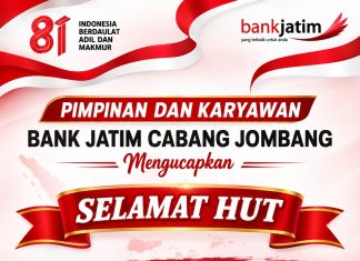 Ucapan HUT Kemerdekaan RI ke 81 dan HUT Bank Jatim ke 65